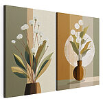 Modulární tisk na plátně Obraz květin ve váze